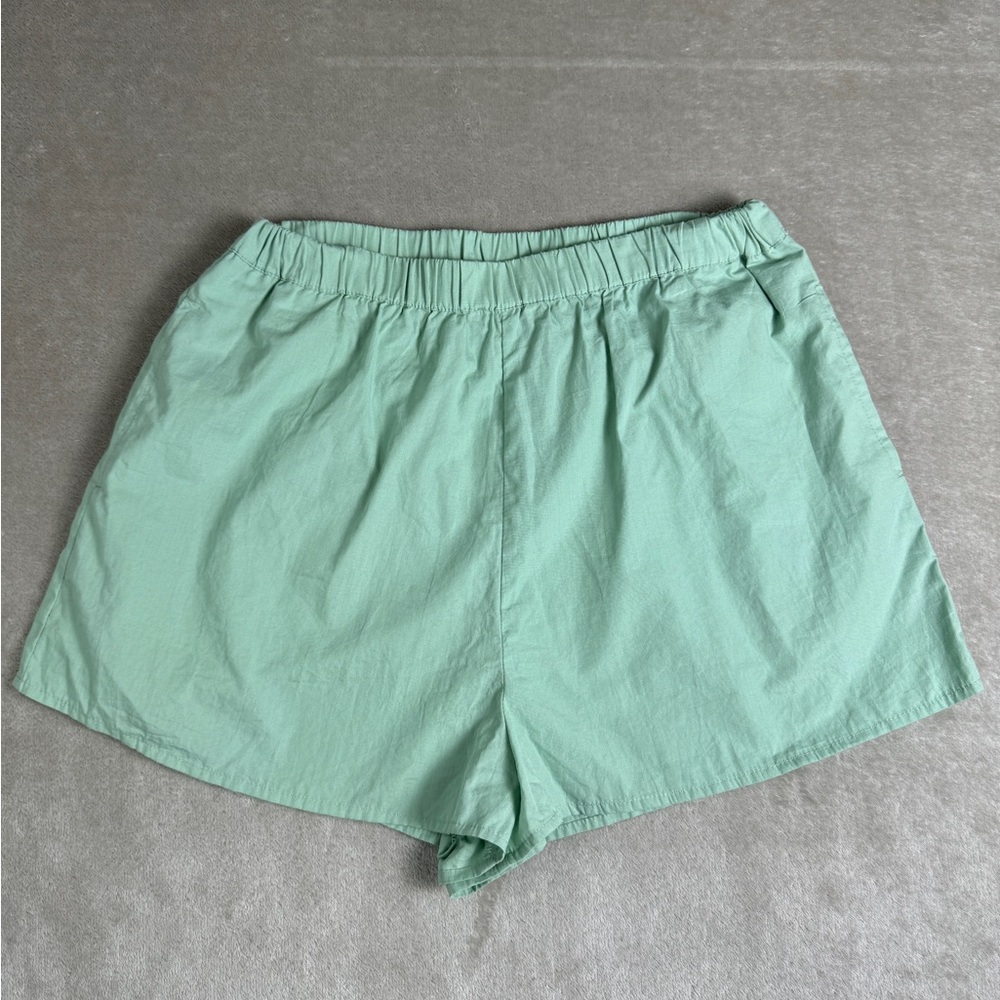 Free People Size‎ Small Boxer Style Shorts With Pockets Mint Green Women’s